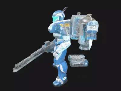 Sci-Fi Heavy Trooper 3D model