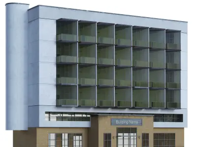 Apartment Building 04 3D model