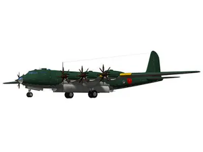 Fugaku japanese bomber 3D model