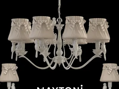 Chandelier Bird ARM013-08-W Maytoni Classic Free 3D model