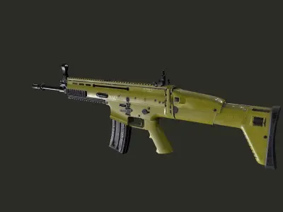 FN Scar L PBR Free low-poly 3D model