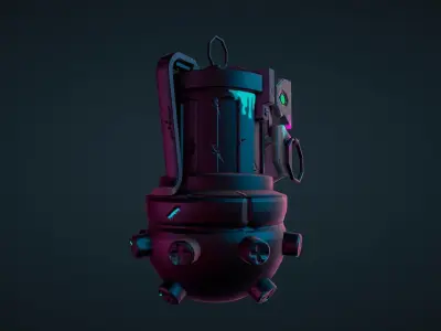 Jinx Grenade LOL Arcane Low-Poly model Low-poly 3D model