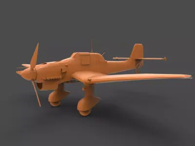 Junkers Ju 87 3D print model