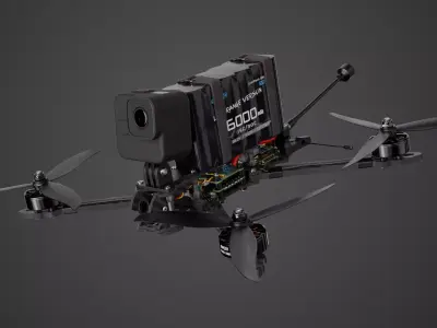 FPV drone 5 inches 3D model