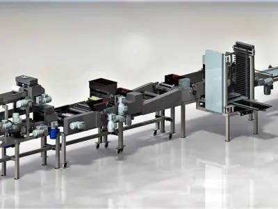 Machine for making salted sticks 3D model