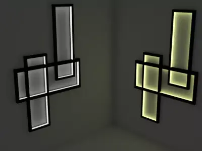 Wall Lamp Free 3D model 5