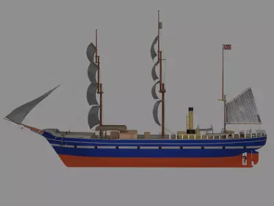 SS Southern Cross 3D model