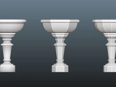 Fountain begin Free 3D model