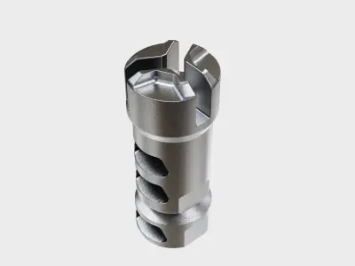 muzzle brake hybrid 3D model