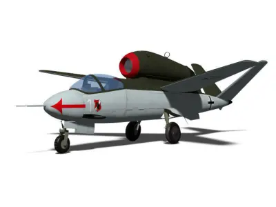 Heinkel He 162 D 3D model