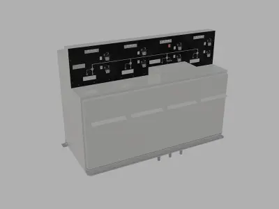 Medium voltage ring main unit RM6 IIQI Free 3D model