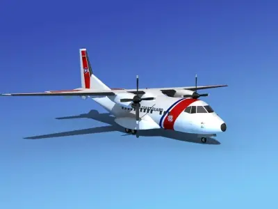 Casa CN-235 US Coast Guard 3D model