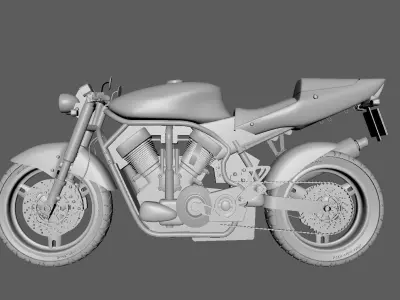 suzuki street fighter 3D model