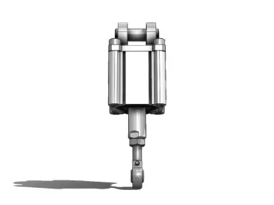 Cilindro Pneumatico SMC CQ2D50 30DZ Pneumatic Cylinder 3D model