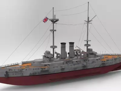 HMS Goliath Battleship 3D Model 3D model