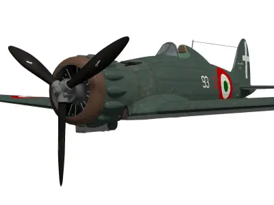 macchi mc200 saetta 3D model