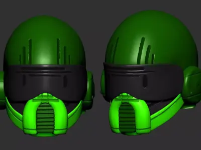 helmet high poly sculpt 3d printable  3D model