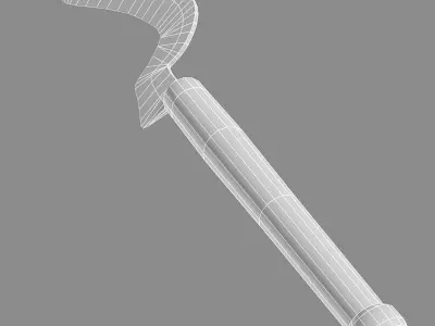 Afghan fighting knife 3D model
