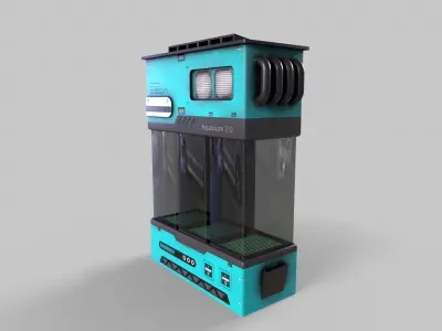 Sci-Fi Aquarium V1- 005 Low-poly 3D model