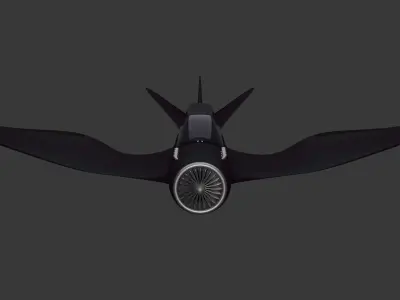 Spy Plane Low-poly 3D model