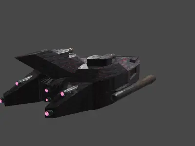 Hurricane Ship Low-poly 3D model Low-poly 3D model
