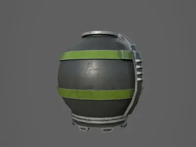 Sci Fi Grenades Low-poly 3D model