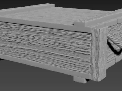 Caja de madera 3D print model