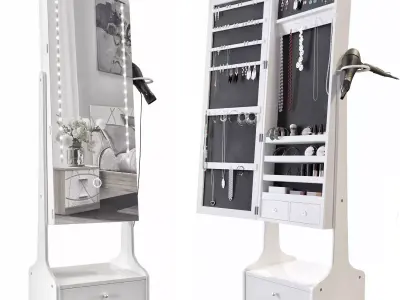 Mirror Organizer Cabinet 3D model
