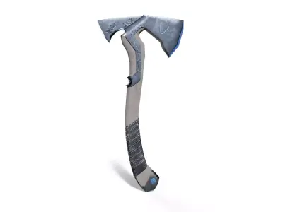 Magical Tomahawk Hatchet Axe Low-poly 3D model