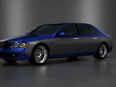 Maybach 2002 Free 3D model