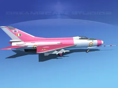 MIG-21 Fishbed V15 3D model