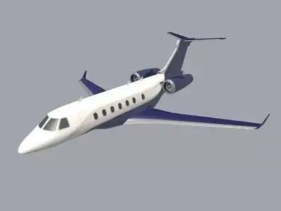 Embraer Legacy 500 private jet 3D model