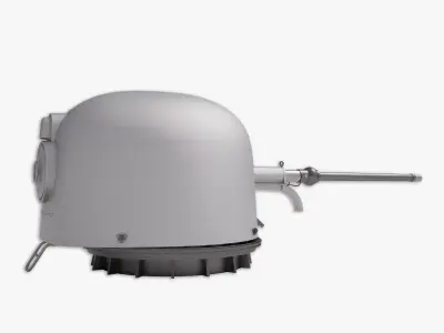 76MM OTO Melara 3D model 3D model