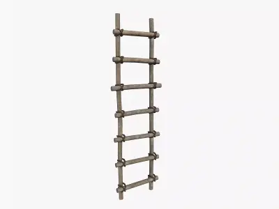 Ancient Ladder Low-poly 3D model