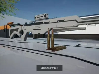 Scifi Sniper Class Pack 3D Model Collection