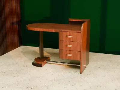 Art Deco style Desk Free 3D model