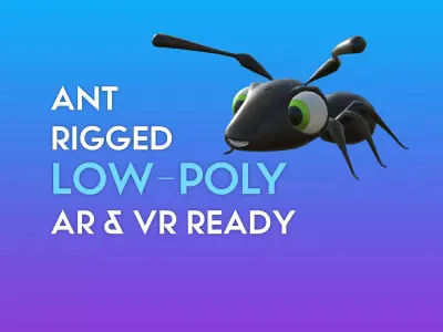 3D Ant disney Low-poly 3D model