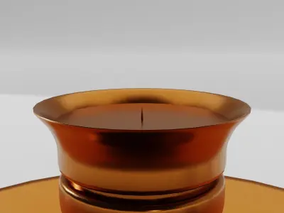 Bronze Candle Stand Free 3D model