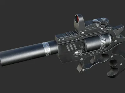 a Gun 3D model