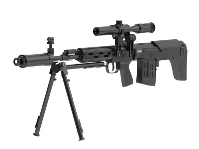 Dragunov SVU 3D model