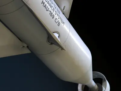 GBU-12 Paveway II guided missile 3D printable model 3D print model