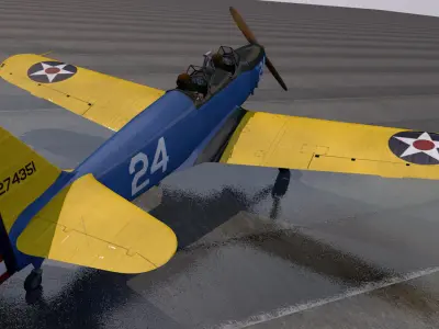Fairchild PT-19 Cornell 3D model