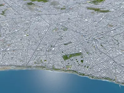 Lima City in Peru 3D model