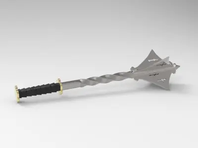 greek mace Low-poly 3D model