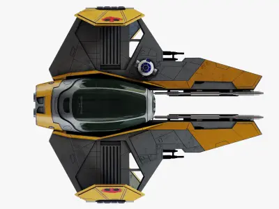 Star Wars ETA-2 Jedi Interceptor 3D model