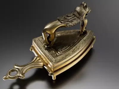 Old golden iron 3D print model