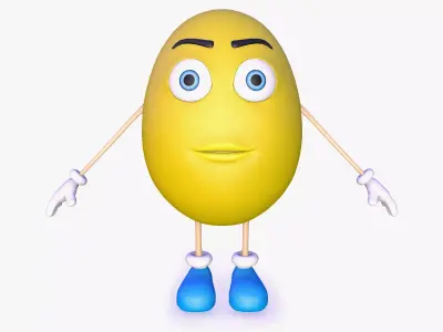 Cartoon Egg Free 3D model