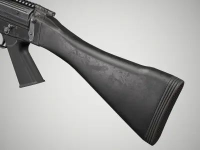 FN FAL Tactical Low-poly 3D model