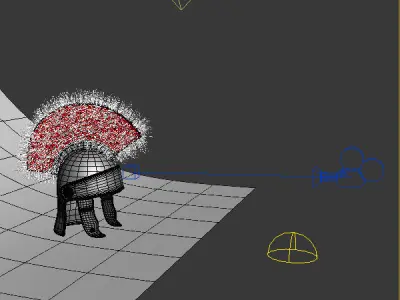 Roman helmet cartoon 3D model