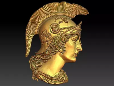 Roman warrior CNC Relief Model 3D print model
